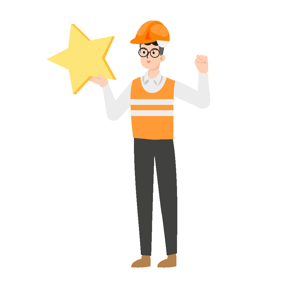 Worker With Star GIF Icon